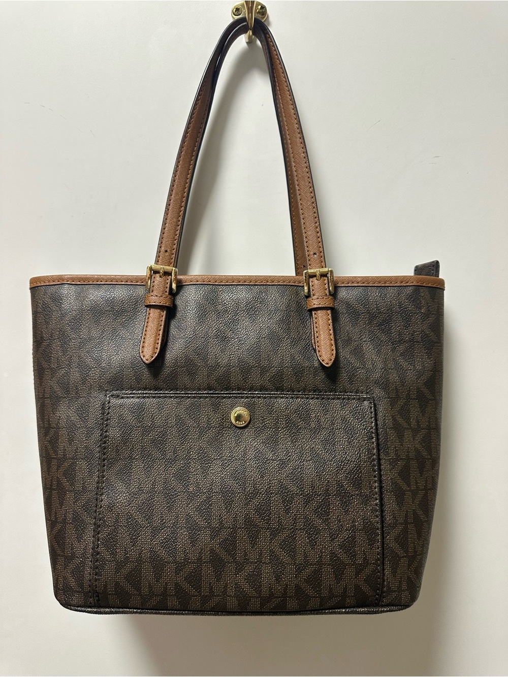 Michael Kors Brown/Caramel Signature MK Tote